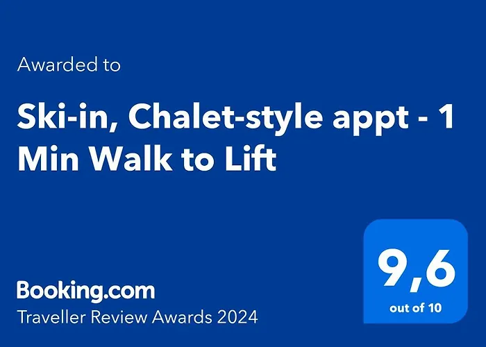 Ski-in, Chalet-style Appt - 1 Min Walk To Lift Апартаменти